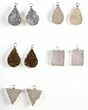 Lot: Druzy Quartz Pendants/Earrings - Pairs #140830-2